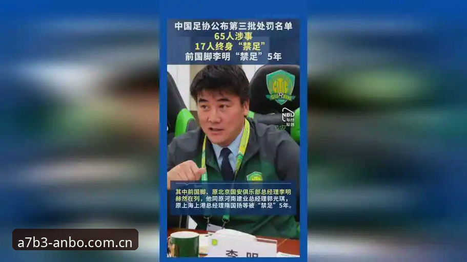 中国足协第三批禁足名单解读指南——安博电竞平台视角下的行业整顿与赛事公平性分析